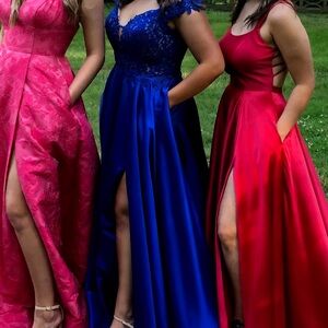 Fabiana blue prom dress